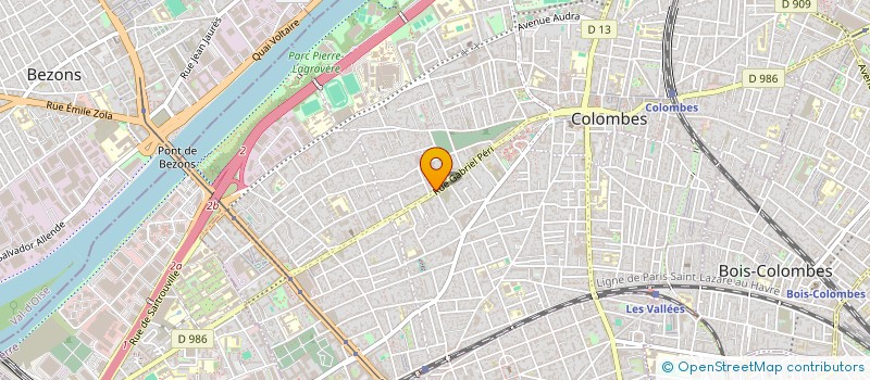 localisation de l'entreprise SCI A2MP à COLOMBES