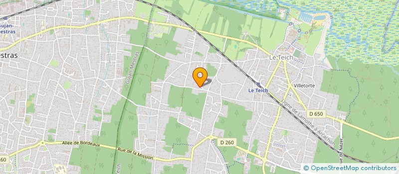 localisation de l'entreprise SCI A2MPJ  LE TEICH