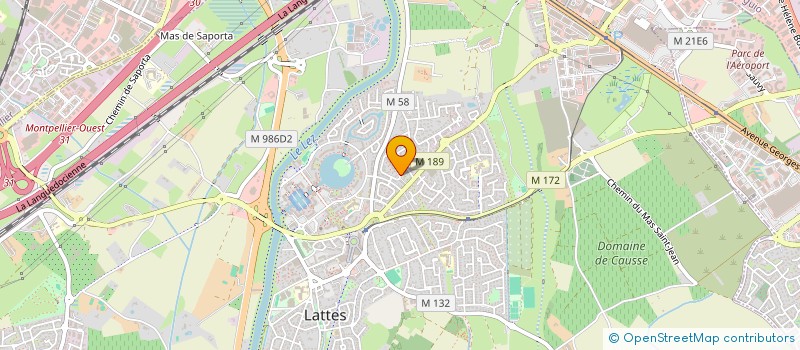 localisation de l'entreprise SCI A2N à LATTES