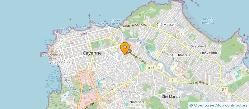 localisation de l'entreprise SCI A2N  CAYENNE