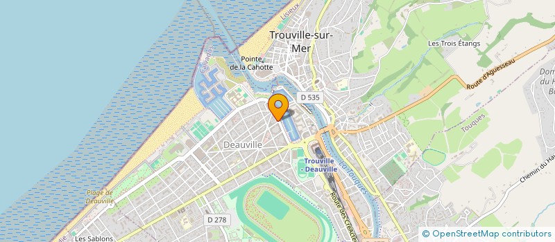 localisation de l'entreprise SCI A2P  DEAUVILLE