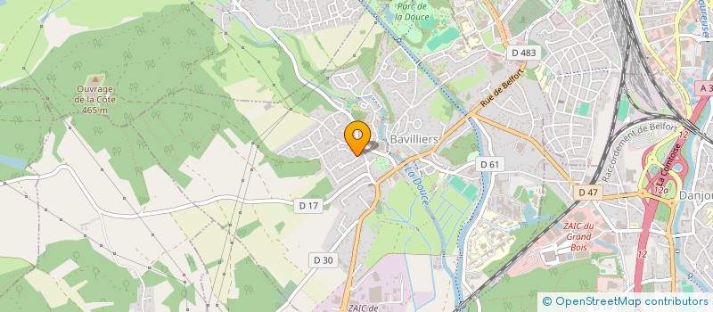 localisation de l'entreprise SCI A2PAJES à BAVILLIERS