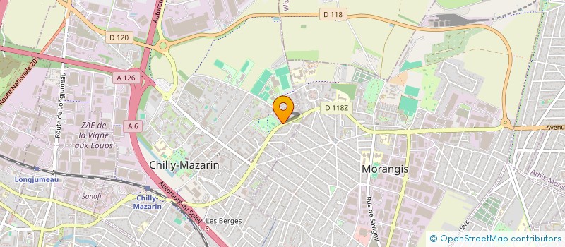 localisation de l'entreprise SCI A2S à CHILLY-MAZARIN