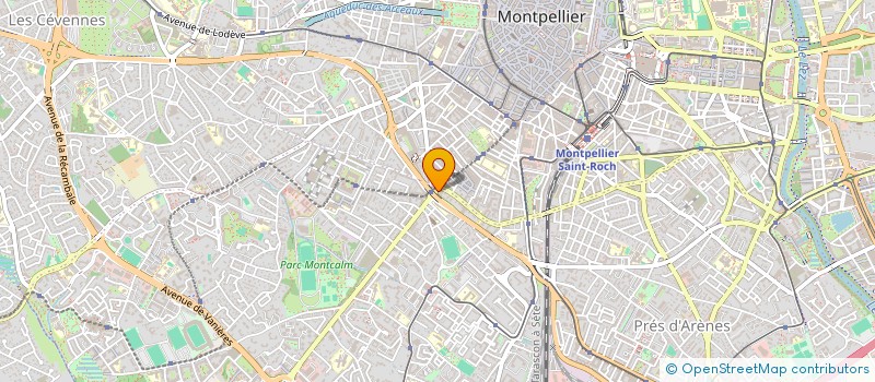 localisation de l'entreprise SCI A2S PATRIMOINE à MONTPELLIER