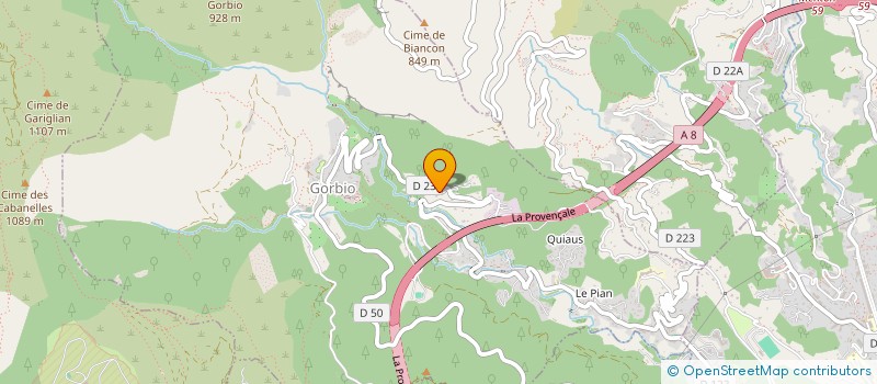 localisation de l'entreprise SCI A2V  GORBIO