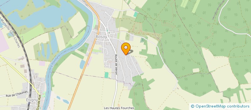 localisation de l'entreprise SCI A2VENIR  ROSOY