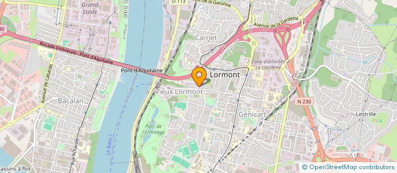 localisation de l'entreprise SCI A2Z  LORMONT