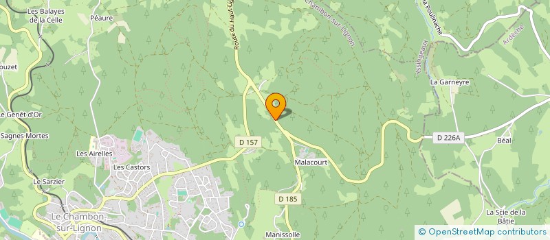 localisation de l'entreprise SCI A3  LE CHAMBON-SUR-LIGNON