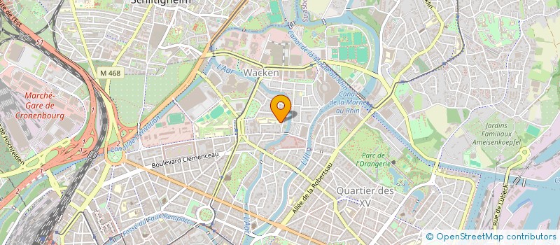 localisation de l'entreprise SCI A3  STRASBOURG