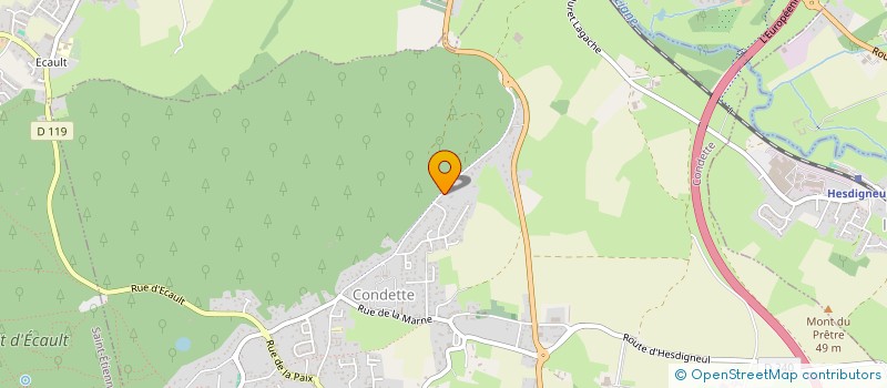 localisation de l'entreprise SCI A3 PHARMA  CONDETTE