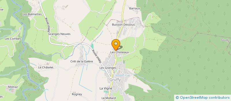 localisation de l'entreprise SCI A3C  GRUFFY