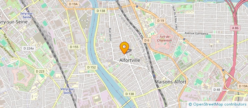 localisation de l'entreprise SCI A3C IMMO à ALFORTVILLE
