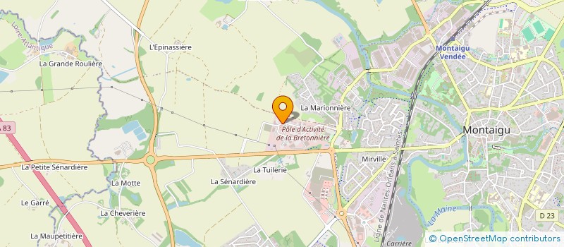 localisation de l'entreprise SCI A3SIGMA1 à MONTAIGU-VENDEE