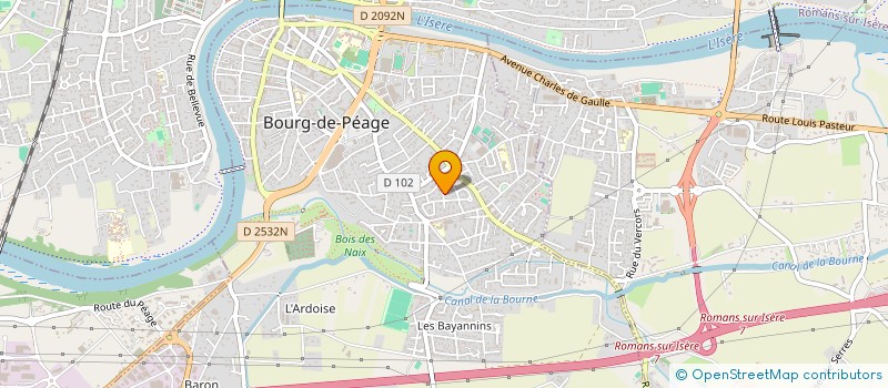 localisation de l'entreprise SCI A4  BOURG-DE-PEAGE