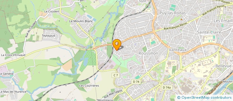 localisation de l'entreprise SCI A4CT à LIMOGES