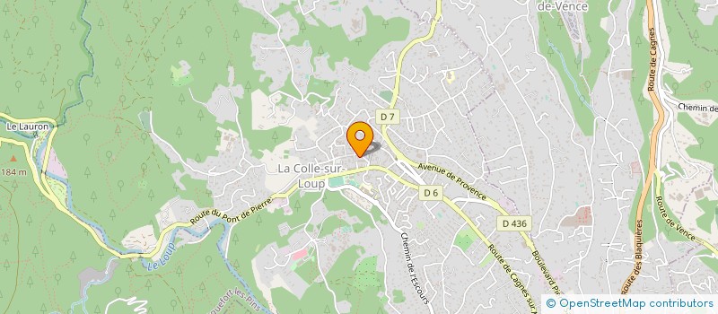 localisation de l'entreprise SCI AA RIVIERA INVEST  LA COLLE-SUR-LOUP