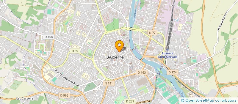 localisation de l'entreprise SCI AAA FOURIER à AUXERRE
