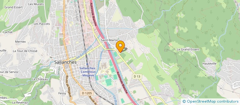 localisation de l'entreprise SCI AAA IMMOBILIER à SALLANCHES