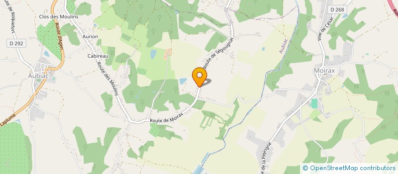 localisation de l'entreprise SCI AAB  AUBIAC