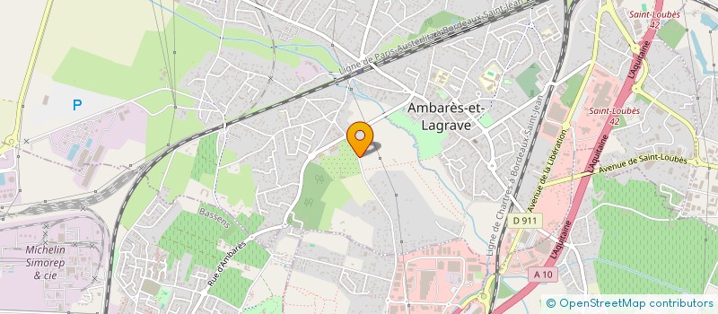 localisation de l'entreprise SCI AABI  AMBARES-ET-LAGRAVE