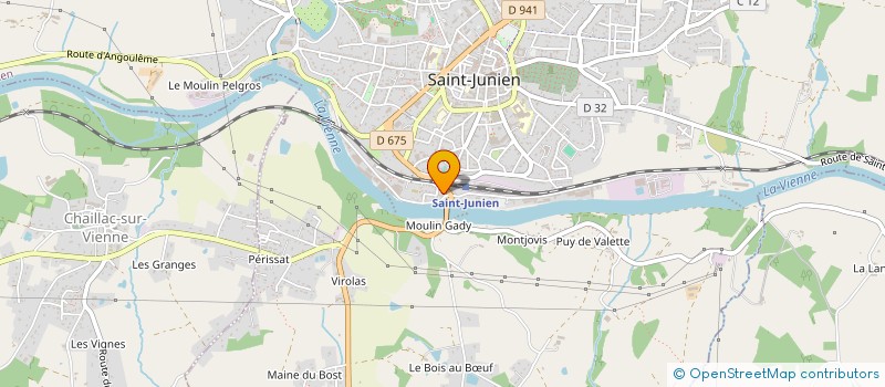 localisation de l'entreprise SCI AAC  SAINT-JUNIEN