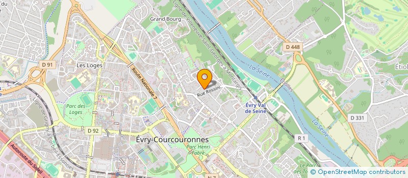 localisation de l'entreprise SCI AAC - MK à EVRY-COURCOURONNES