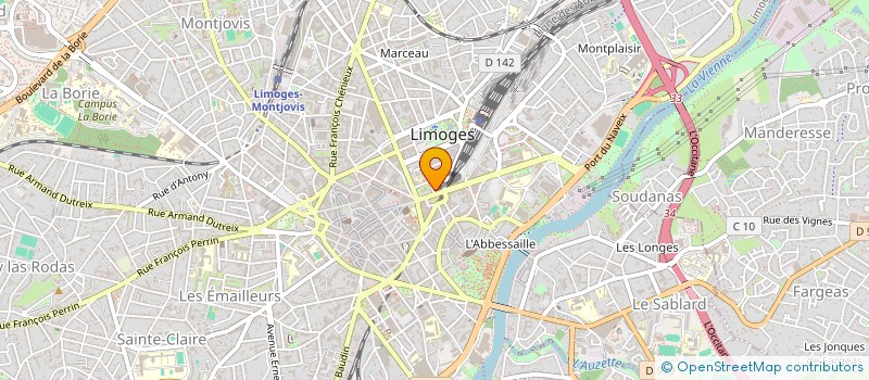 localisation de l'entreprise SCI AAD à LIMOGES