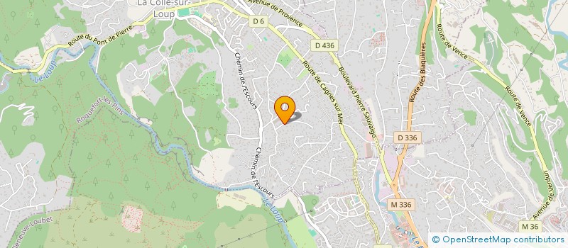 localisation de l'entreprise SCI AAG INVEST  LA COLLE-SUR-LOUP