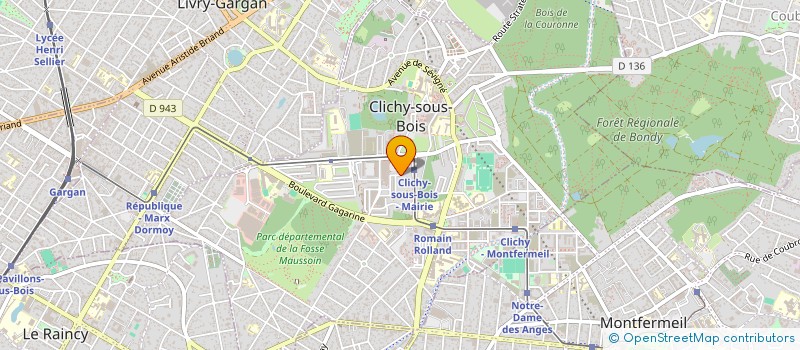 localisation de l'entreprise SCI AAH  CLICHY-SOUS-BOIS