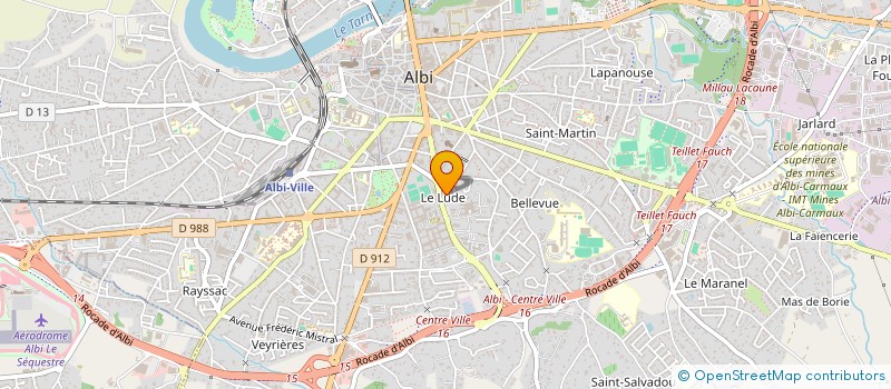 localisation de l'entreprise SCI AAJC 81 à ALBI