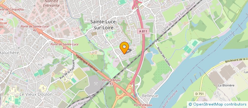 localisation de l'entreprise SCI AALV  SAINTE-LUCE-SUR-LOIRE