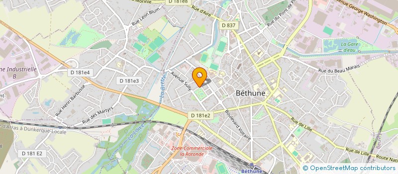 localisation de l'entreprise SCI AALY  BETHUNE