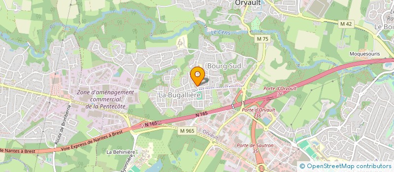 localisation de l'entreprise SCI AAM à ORVAULT