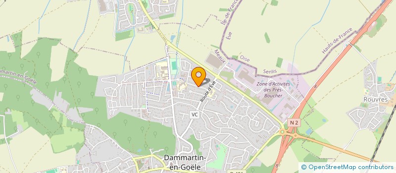 localisation de l'entreprise SCI AAMP  DAMMARTIN-EN-GOELE