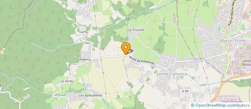 localisation de l'entreprise SCI AAR  SAINTE-CONSORCE