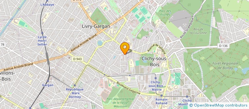localisation de l'entreprise SCI AARIBA à LIVRY-GARGAN