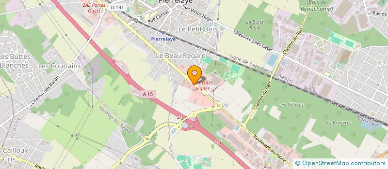 localisation de l'entreprise SCI AARON  PIERRELAYE