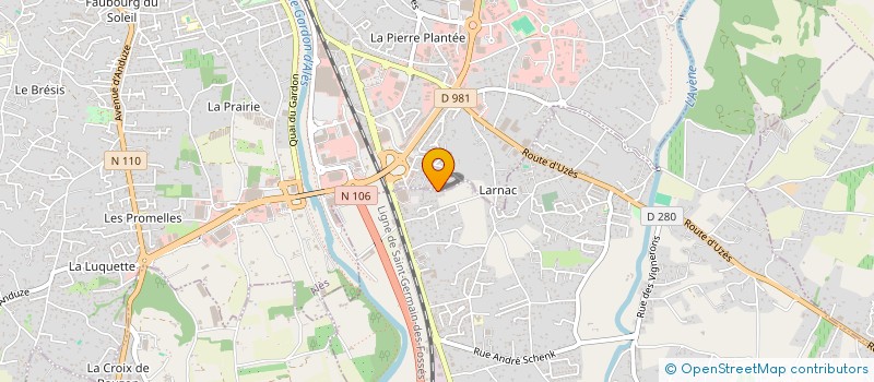 localisation de l'entreprise SCI AARON  SAINT-HILAIRE-DE-BRETHMAS