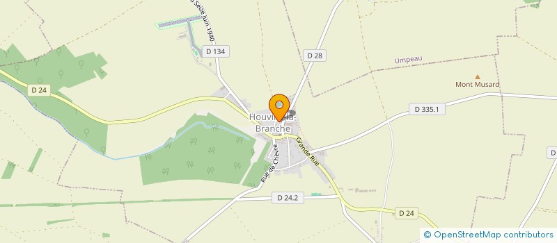 localisation de l'entreprise SCI AARON & LIWENN à HOUVILLE-LA-BRANCHE
