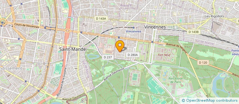 localisation de l'entreprise SCI AARON' S à VINCENNES