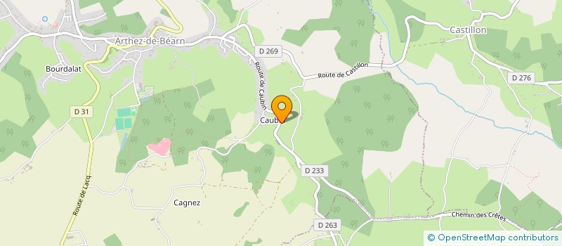 localisation de l'entreprise SCI AAVL  ARTHEZ-DE-BEARN