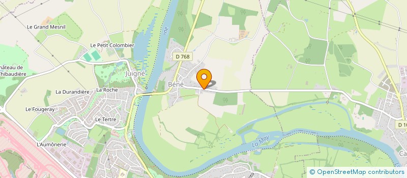 localisation de l'entreprise SCI AAZ INVEST ANJOU  MONTREUIL-JUIGNE