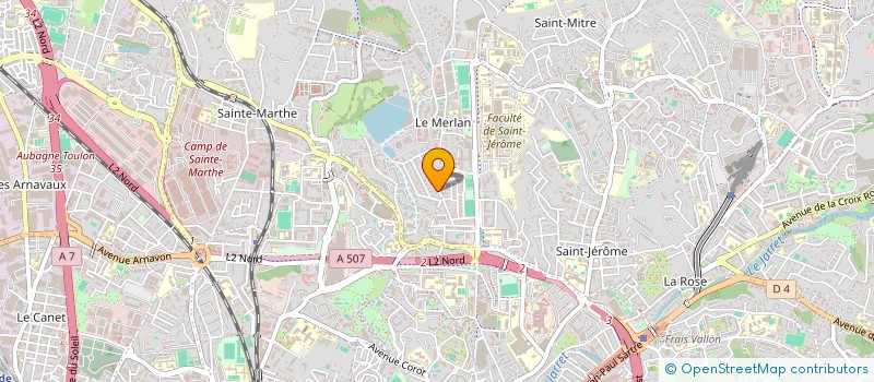 localisation de l'entreprise SCI AB à MARSEILLE