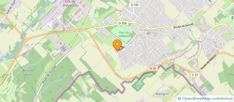 localisation de l'entreprise SCI AB 48  PREVESSIN-MOENS