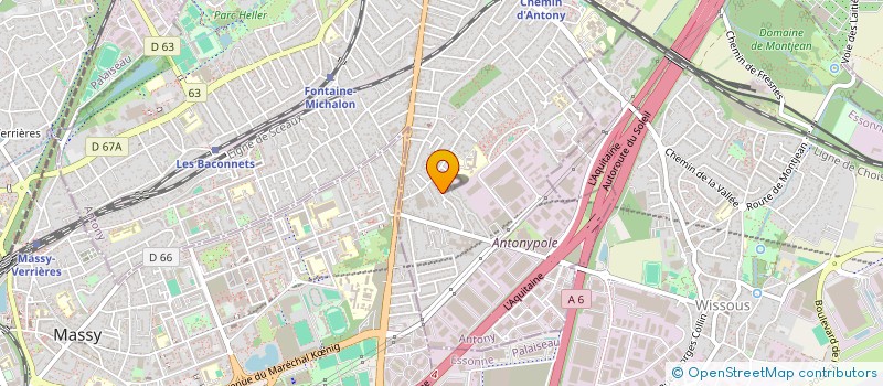 localisation de l'entreprise SCI AB à ANTONY
