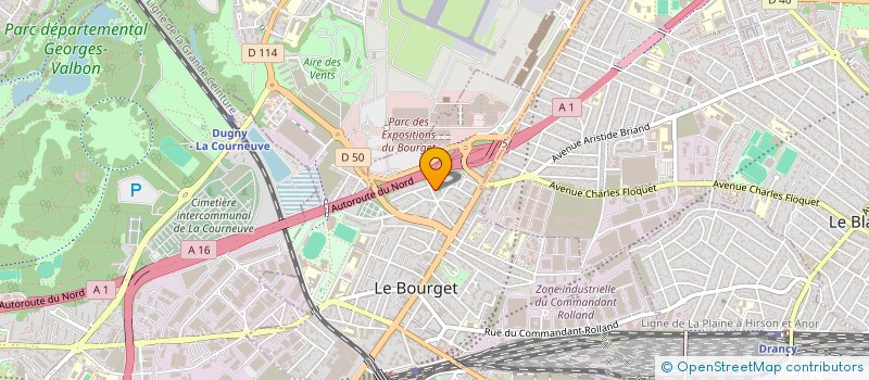localisation de l'entreprise SCI AB à LE BOURGET