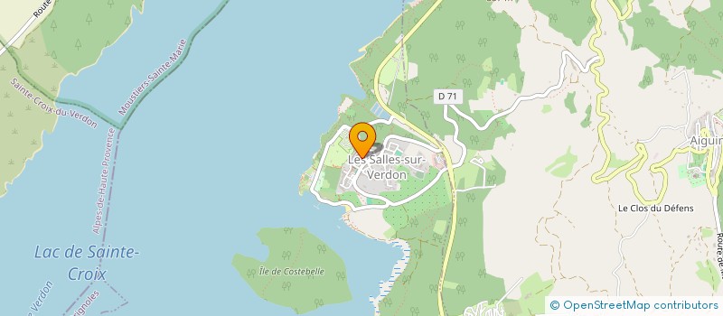 localisation de l'entreprise SCI AB  LES SALLES-SUR-VERDON