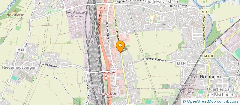 localisation de l'entreprise SCI AB  SOUFFELWEYERSHEIM