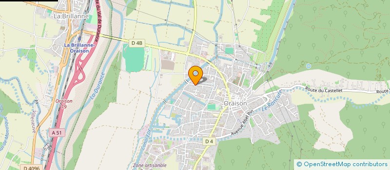 localisation de l'entreprise SCI AB DURANCE  ORAISON