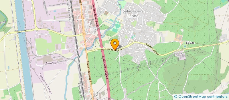 localisation de l'entreprise SCI AB.ELIS  SALAISE-SUR-SANNE